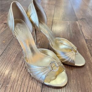 Aldo light Gold Heels